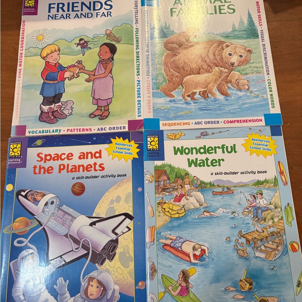 Educational Kids Activity Book Set